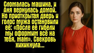 видео: Сломалась машина, и Аня вернулась домой. Но приоткрытая дверь и голос мужа остановили её- «После.... картинка: Сломалась машина, и Аня вернулась домой. Но приоткрытая дверь и голос мужа остановили её- «После....