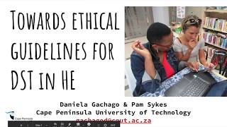 2020 02 27 Towards ethical guidelines for DST in Higher Education