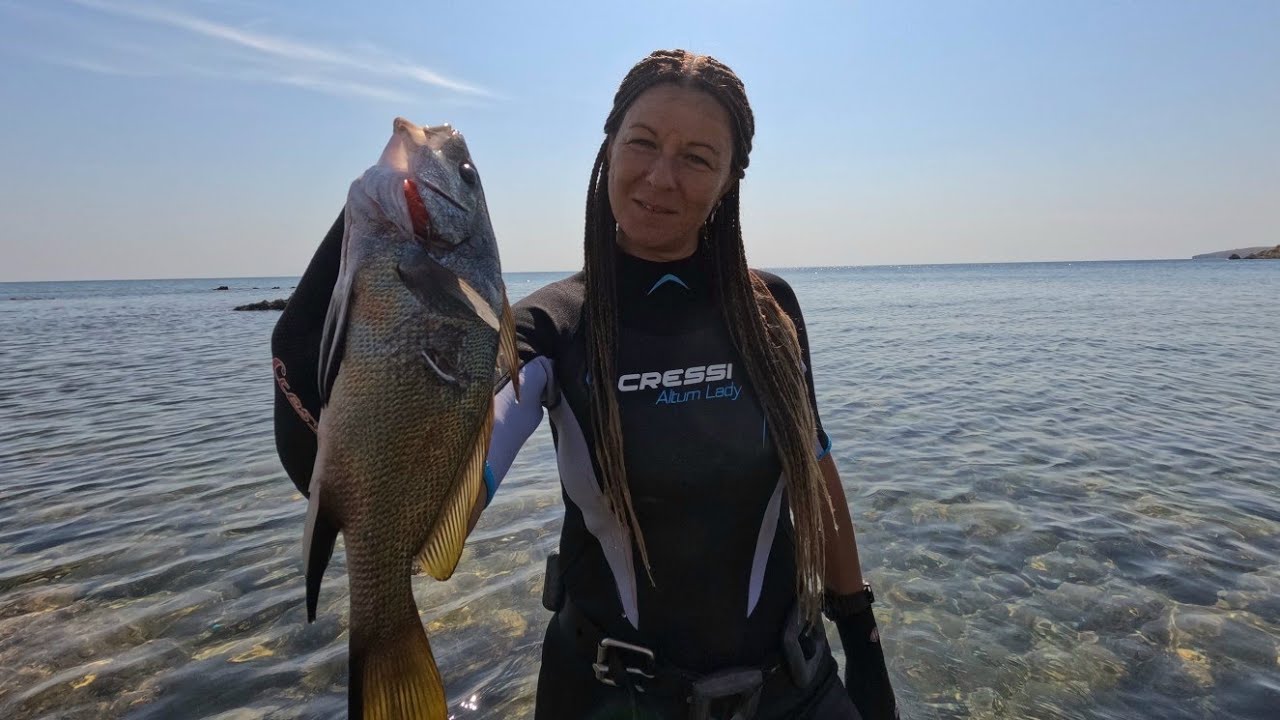 Gökçeada'da dalış günü🧜‍♀️ Enfes Ahtapot salatası 🐙 Zıpkınla balık avları Eşkina Has kefal 🐟