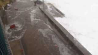 Giant waves in Portugal Madeira Island