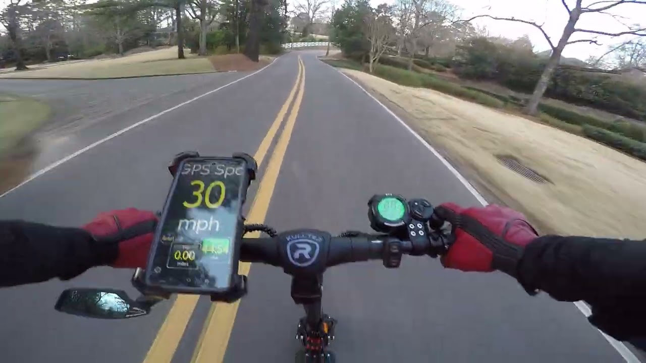 Rip down Caldwell Mill on a 60 volt scooter