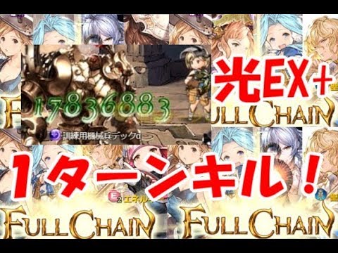 グラブル 光古戦場ex １ターンキルの特効キャラたち Youtube