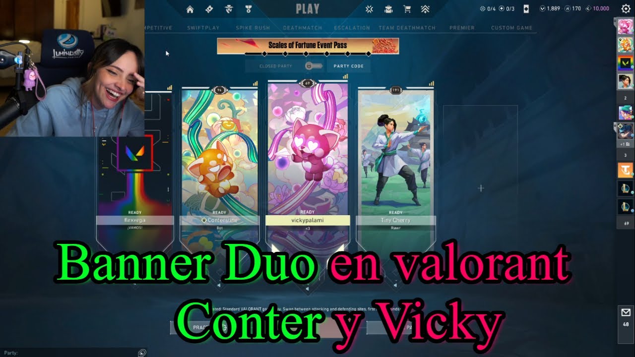 BANNER DUO DE CONTER Y VICKY #conterstine #vickypalami #twich