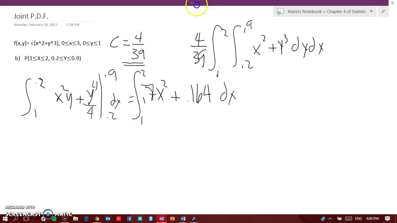 How To Do A Joint Probability Density Function Of F X Y Youtube How To Do A Joint Probability Density Function Of F X Y Youtube
