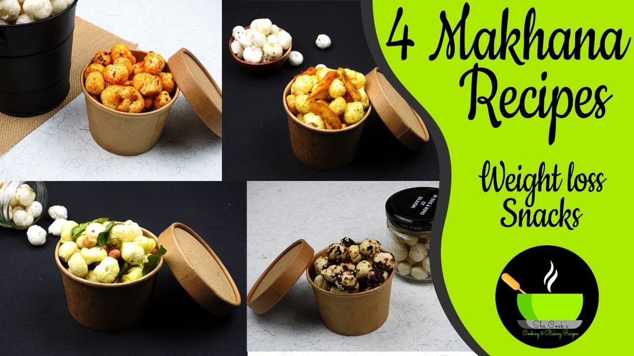 4 Makhana / Lotus Seeds Recipes For Weight Loss & Hormonal Balance | Makahana Snack recipes | She Cooks