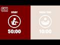 50/10 Pomodoro Timer with Brown Noise 🤎 6-Hour Study with Me | Deep Focus & ADHD ✨