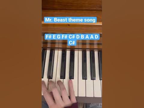 Mr. Beast theme song // easy piano tutorial - YouTube