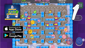 Bubble Bobble 2 classic Gameplay Walkthrough Part 1 (Android, IOS)