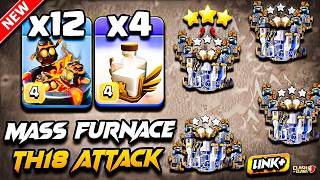 Th18 FURNACE Attack Clash of Clans 2026 | Best TH18 Attack Strategy With FURNACE REVIVE Town Hall 18