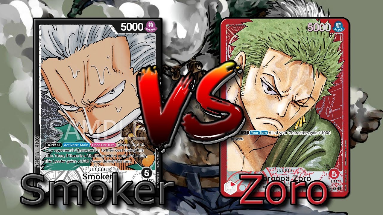 Smoker VS Zoro Locals Tournament One Piece TCG Gameplay YouTube