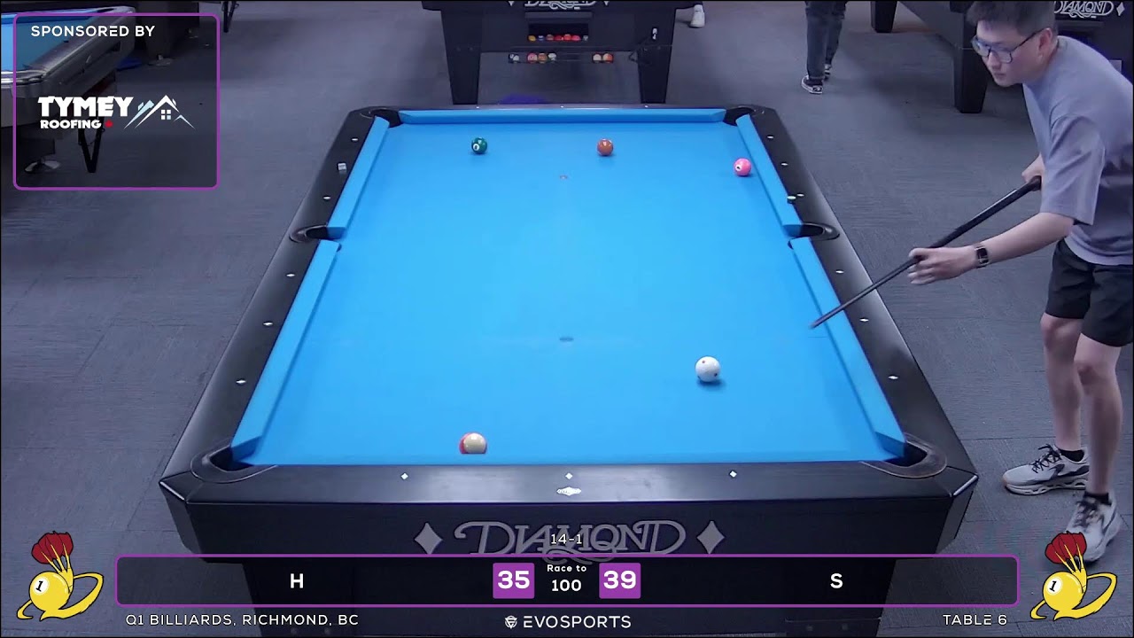 H vs S - Q1 BILLIARDS - TABLE 6 | EvoSports - YouTube