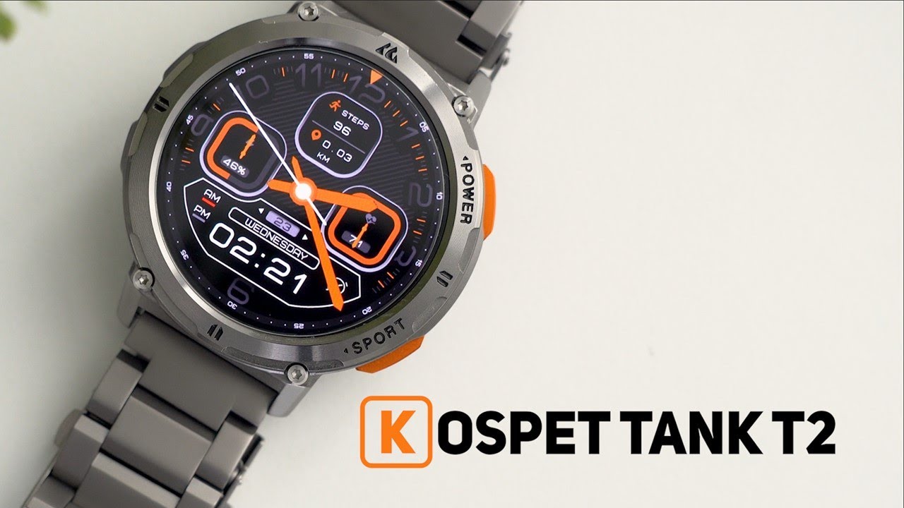 KOSPET TANK T2 Ultra Smart Watch Men Military Smartwatch Original Fitness  watch