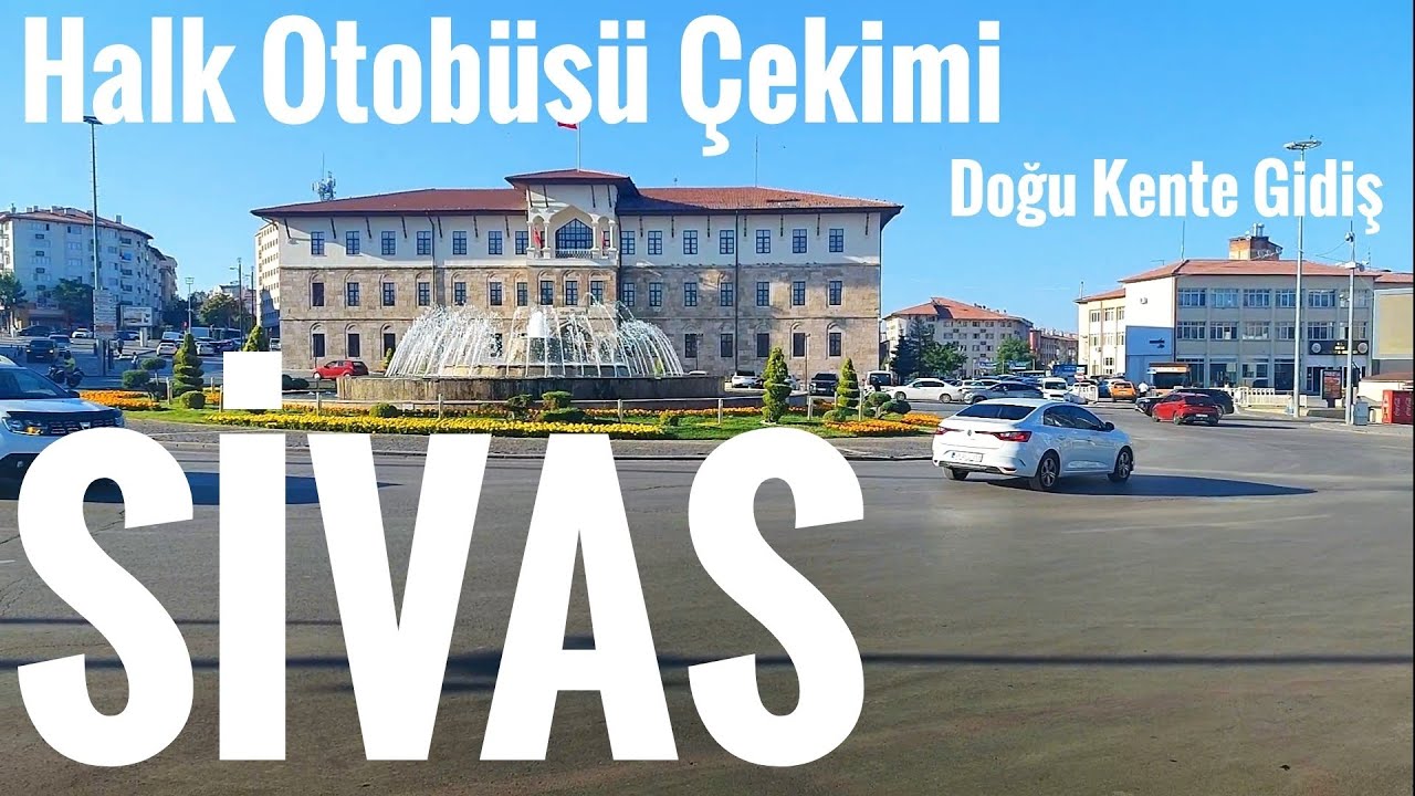 Sivas Merkezden başlayıp Doğukente giden Halk Otobüsü ile Şeyhşamil Mahalle gezisi!