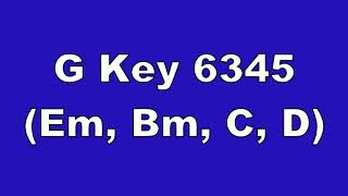 G Key 6345 Em, Bm, C, D