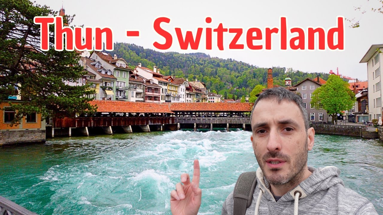 Thun Switzerland 4K walking tour - Day trip in Switzerland