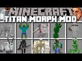 Minecraft TITAN MORPH MOD / DON&#39;T METAMORPH IN TO TITANS AND BOSS MOBS !! Minecraft Mods