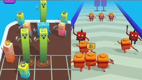 Merge Number Block Run - Merge Number Cube: Fam Run Gameplay