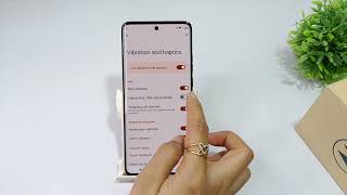 How to change call vibration in motorola g85 | Moto g65 Vibration and haptics settings screenshot 2