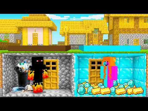 POOR vs RICH Bunker Battle in Minecraft