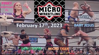 Micro Wrestling Federation Largo Florida (02.17.23) SYKO, Pinky Shortcake, Ivar, and many more....