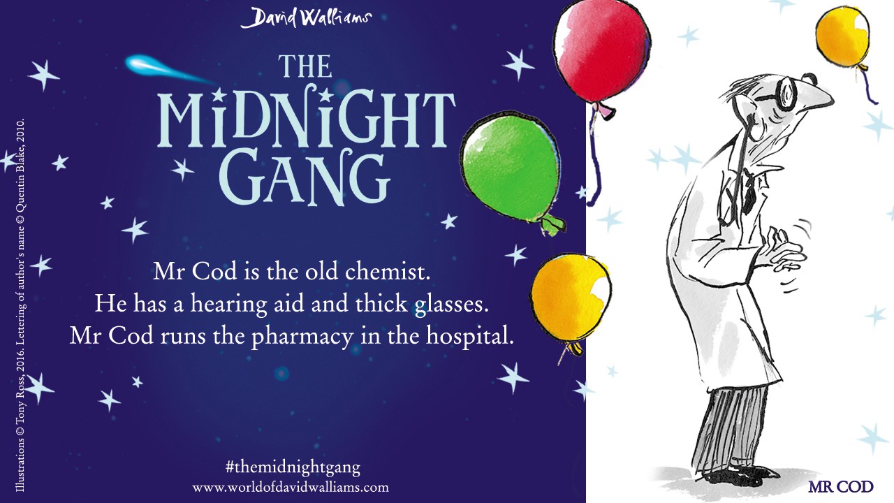 Meet Mr Cod from The Midnight Gang by David Walliams! - YouTube