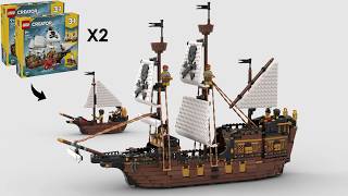 LEGO Fortune's Revenge - Alternate Build of 2 x LEGO 31387 Iconic Pirate Ship