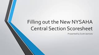 NYSAHA Central Section Scoresheet Instructions