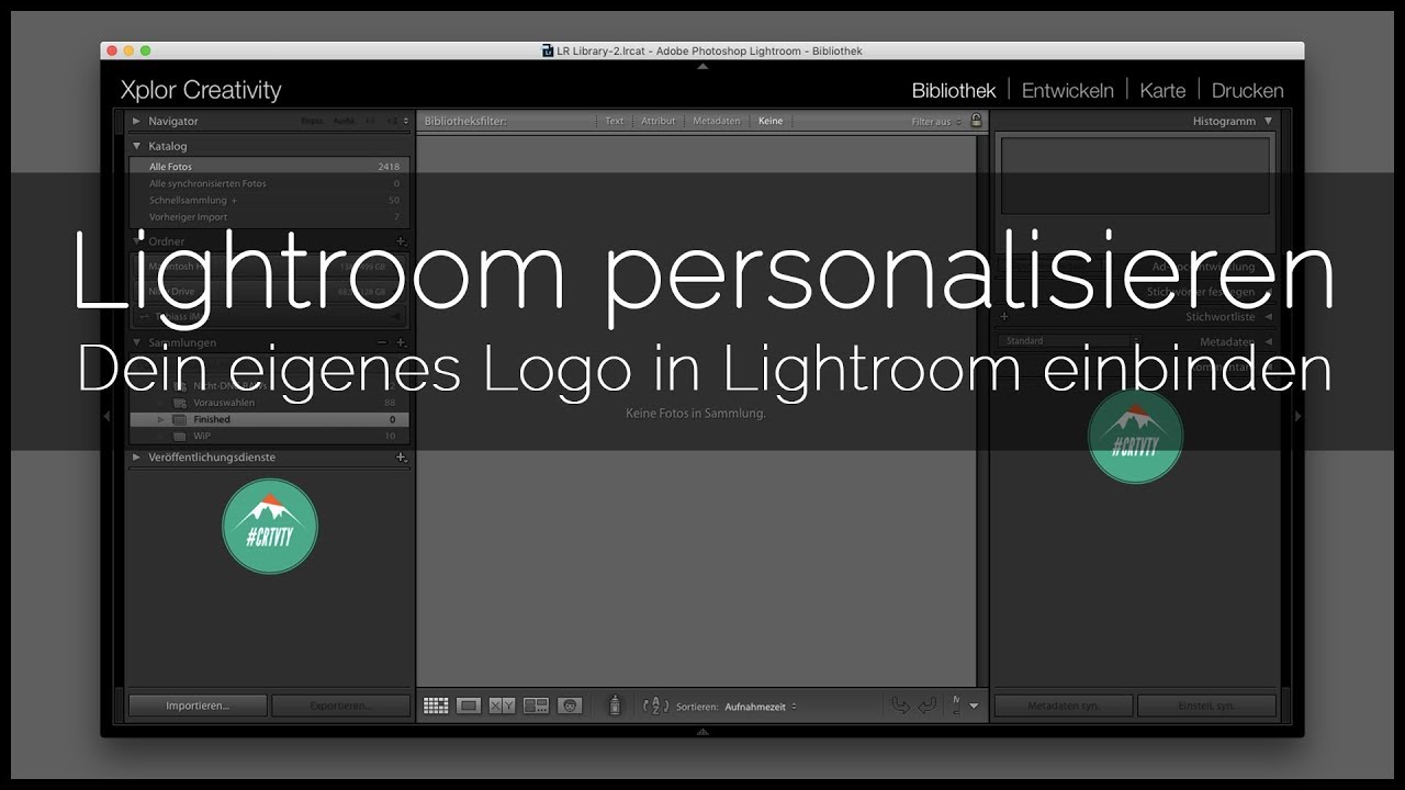 Eigenes Logo In Lightroom So Personalisierst Du Die Lightroom Benutzeroberflache Quicktip