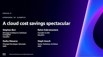 AWS re:Invent 2023 - A cloud cost savings spectacular (COP219)