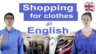 Clothes Shopping in English  Spoken English Lesson