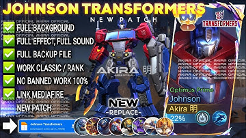 UPDATE Script Skin Johnson Transformers - Optimus Prime No Password | Full Effect Voice | NEW Patch