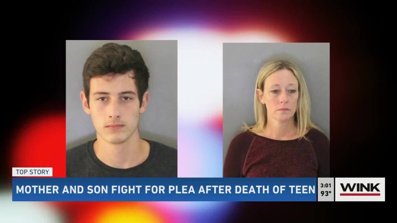 Mother and son fight for plea after death of teen - YouTube