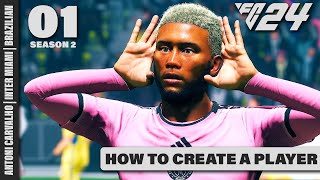 FC 24 | How to Create A Good Looking Player S2E1 [] BRAZILIAN [] ANTONIO CARVALHO