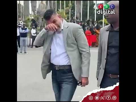 Mombasa Governor Abdulswamad Shed Tears As Body Of Raila Odinga Arrived At JKIA 