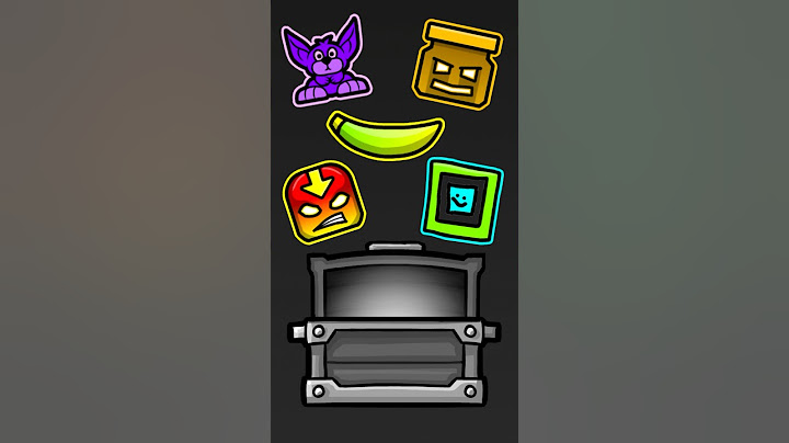 All 1 key chest rewards in Geometry dash! #geometrydash  #geometrydashicons