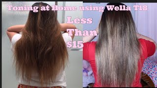 Toning my Hair using wela T18