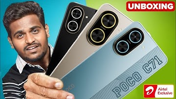 POCO C71 अनबॉक्सिंग 🔥एयरटेल एक्सक्लूसिव एडिशन | 6GB रैम, 32MP कैमरा, 5200mAh बैटरी 📦 फुल रिव्यू!