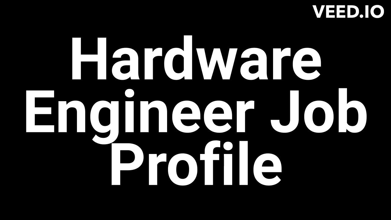 Hardware Engineer Job Profile YouTube
