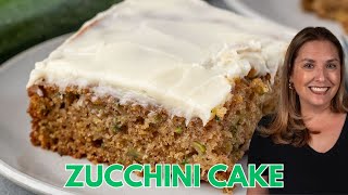 Zucchini Cake Recipe with Cream Cheese Frosting