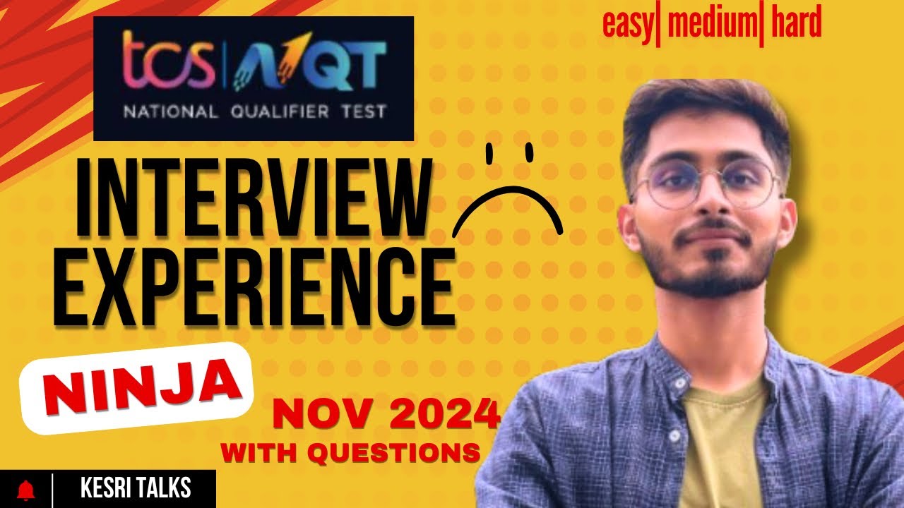 TCS interview Experience | Ninja | Nov 2024 | Kesri talks - YouTube