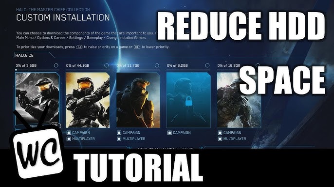 Halo Master Chief Collection custom installation lets you choose