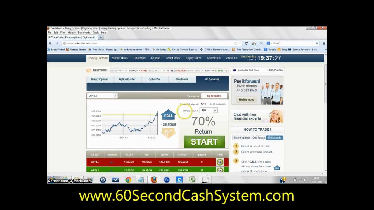 Binary option trading youtube