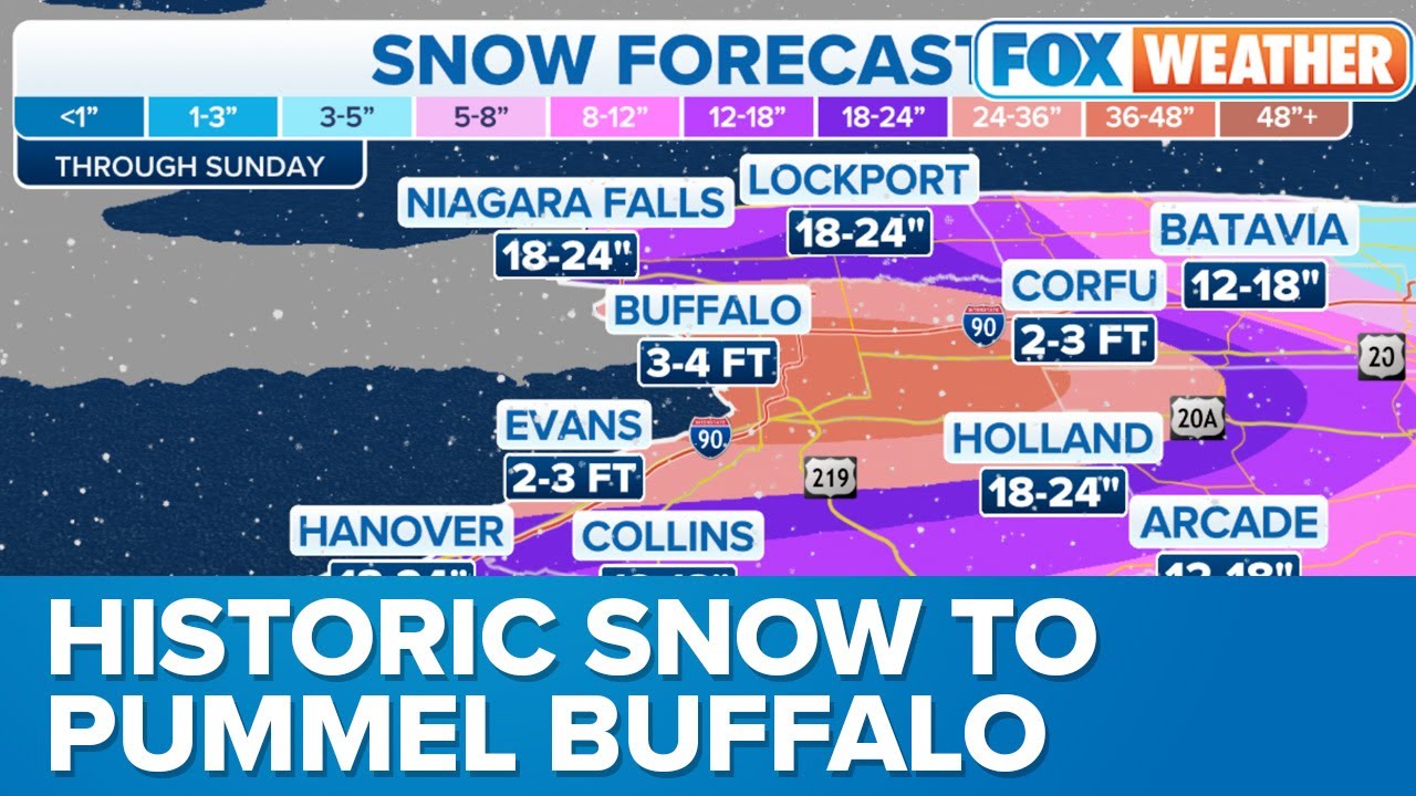 Western New York gets buried under 6 feet of snow in some areas