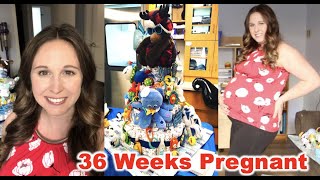 36 Week Pregnancy Update: Non stress Test, High BP, GBS Swabs, Diaper Cake \& Work Baby Shower