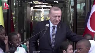Hurbaşkanı Erdoğan Senegalin Başkenti Dakarda Konuşuyor