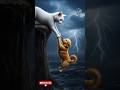 🐼"Cat &amp; Dog: When Love Fought the Flood | जब प्यार ने पानी से लड़ाई की"#shorts #cartoon#aivideo