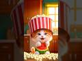 Melon Kitty Tries to Make Popcorn… and It Explodes! 🍿🔥 | Funny Cartoon Kitchen Short