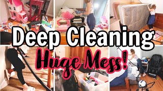 DEEP CLEANING MY HOUSE | REARRANGING FURNITURE AND DEEP CLEANING AROUND IT!