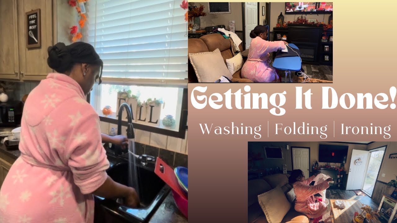 ✨New Video✨Taking It Slow | Relaxing Household Reset (Dishes, Laundry & Ironing)