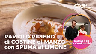 Beef Ribstuffed Ravioli With Lemon Foam  Alessandro Belmondo And Cookergirl 